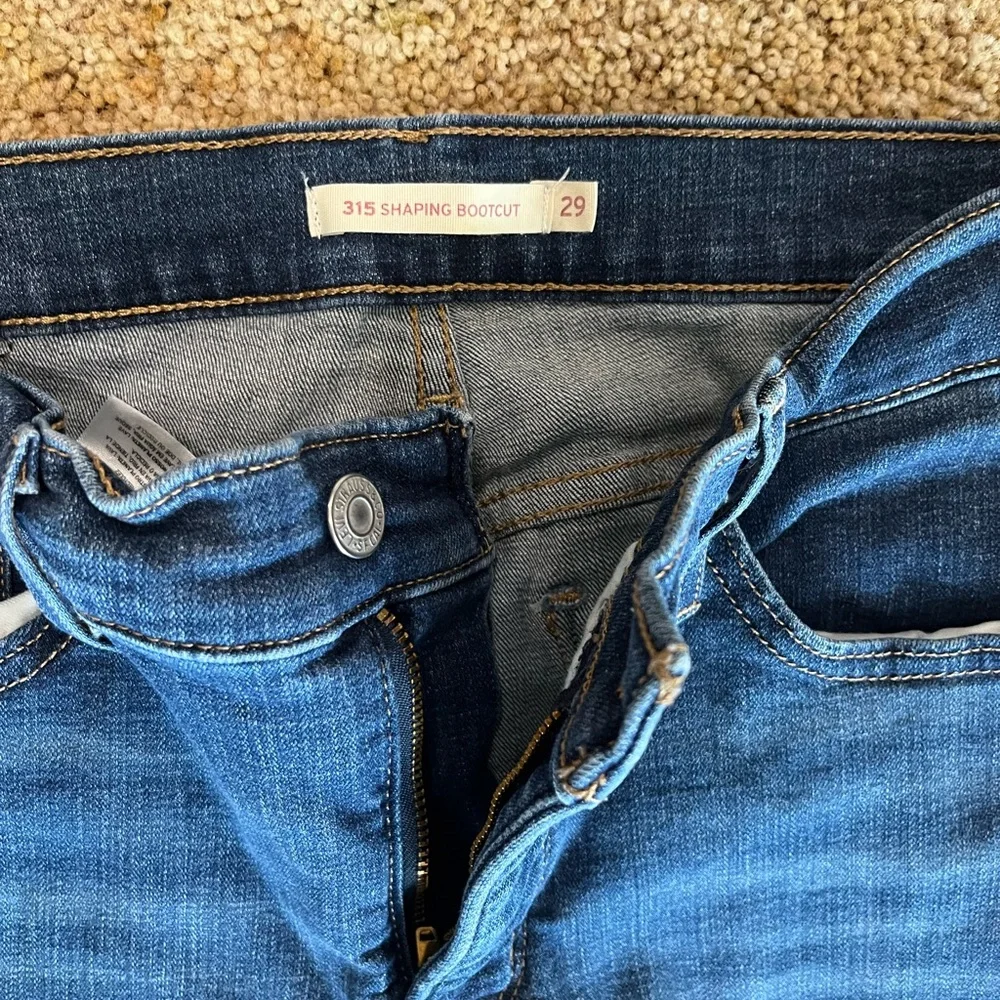 Levi's Women's Boot Cut Jeans in Deep Blue - Picture 2 of 4